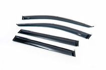 Jeep Cherokee KL 2013- Window deflectors with chrome trim (4 pcs, HIC) photo 1