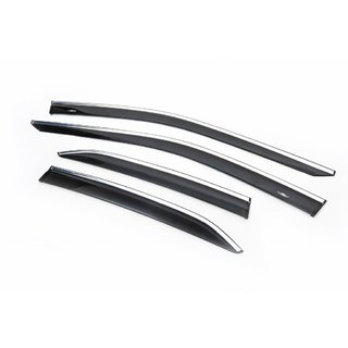 Window Deflectors with Chrome Trim SD (4 pcs, HIC) photo 1