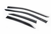 Toyota Camry 2017–2023 Window Deflectors with Chrome Trim SD (4 pcs, HIC) photo 1