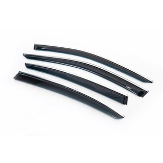 Window Deflectors with Chrome Trim SD (4 pcs, HIC) photo 1