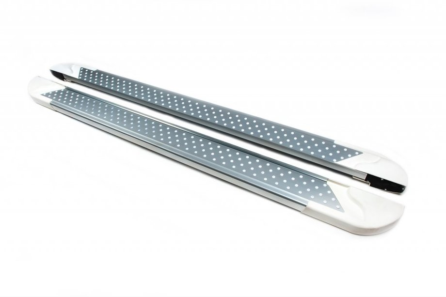 Volkswagen T6 2015-2024 Side Steps Allmond White (2 pcs, Aluminum) Image