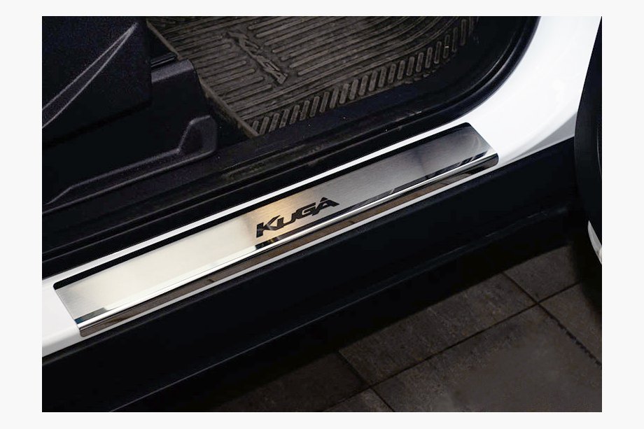 Ford Kuga/Escape 2013-2019 Door Sill Covers Nataniko (4 pcs, Stainless Steel) Standard - Lohmann Tape, 0.5 mm Image