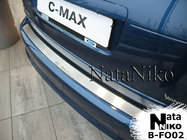Ford C-Max/Grand C-Max 2010-2019 Rear Bumper Protector Nataniko (Stainless Steel) photo 1