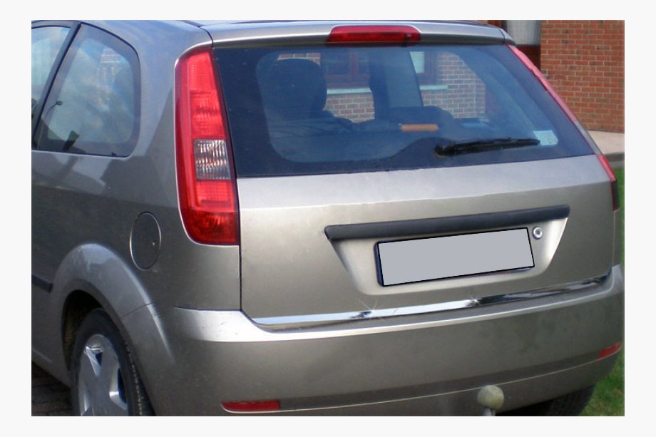Ford Fiesta 2002-2008 Trunk Lid Trim Stainless Steel Carmos - Turkish Stainless Steel Image