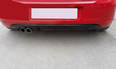 Volkswagen Golf 7/E-Golf 2012-2020 Rear Diffuser Add-on (ABS, Black) photo 1