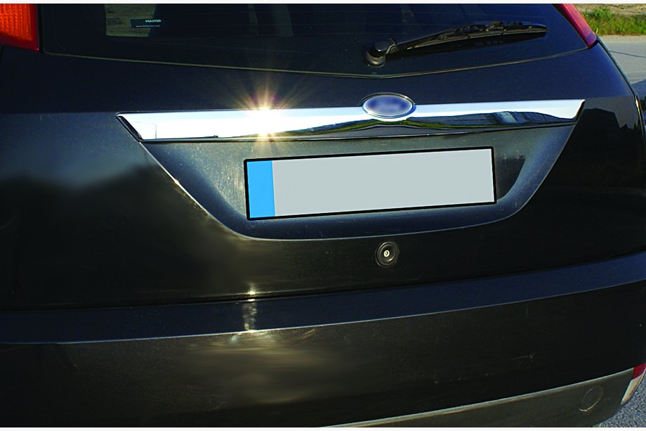 Ford Focus I 1998-2005 Trunk trim above license plate (HB, stainless steel) Image