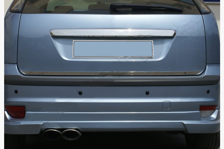 Ford Focus II 2008-2011 Trunk trim (HB, stainless steel) Image