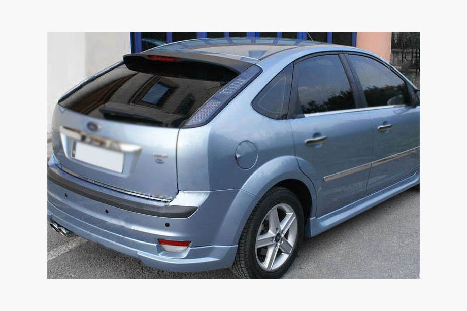Ford Focus II 2005-2008 Trunk trim (HB, stainless steel) Image