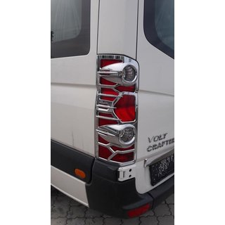 Chrome Tail Light Covers (2 pcs, plastic) Volkswagen Crafter 2006-2016 photo 2