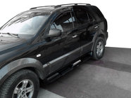 Kia Sportage 2004-2010 Side Steps Plastic S002 Black photo 1