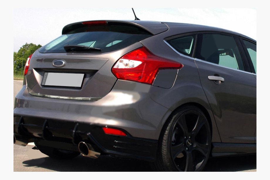 Ford Focus III 2011-2017 Trunk Trim 2011-2014 (Hatchback, Stainless Steel) Photo 1