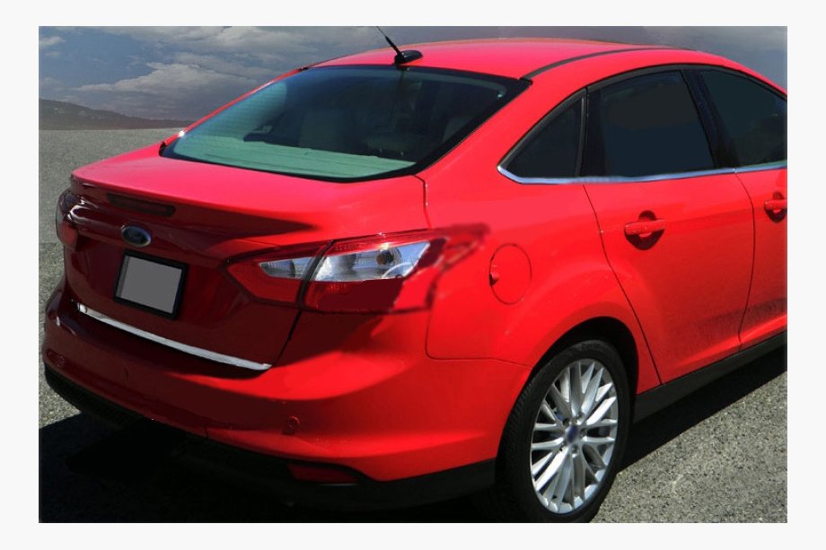 Ford Focus III 2011-2017 Trunk trim 2011-2014 (Sedan, stainless steel) Photo 1