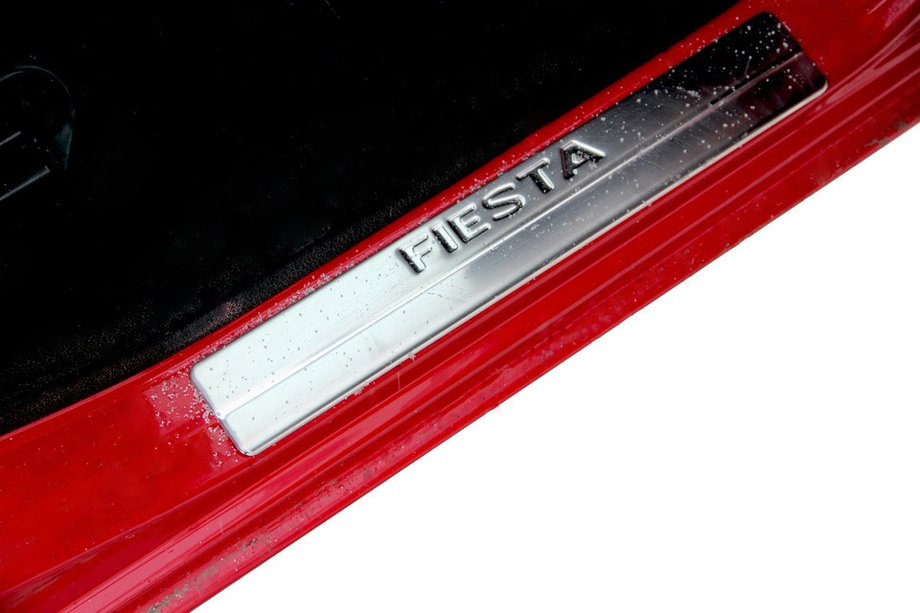 Ford Fiesta 2008-2017 Stainless Steel Door Sill Protectors Omsa 4pcs Image