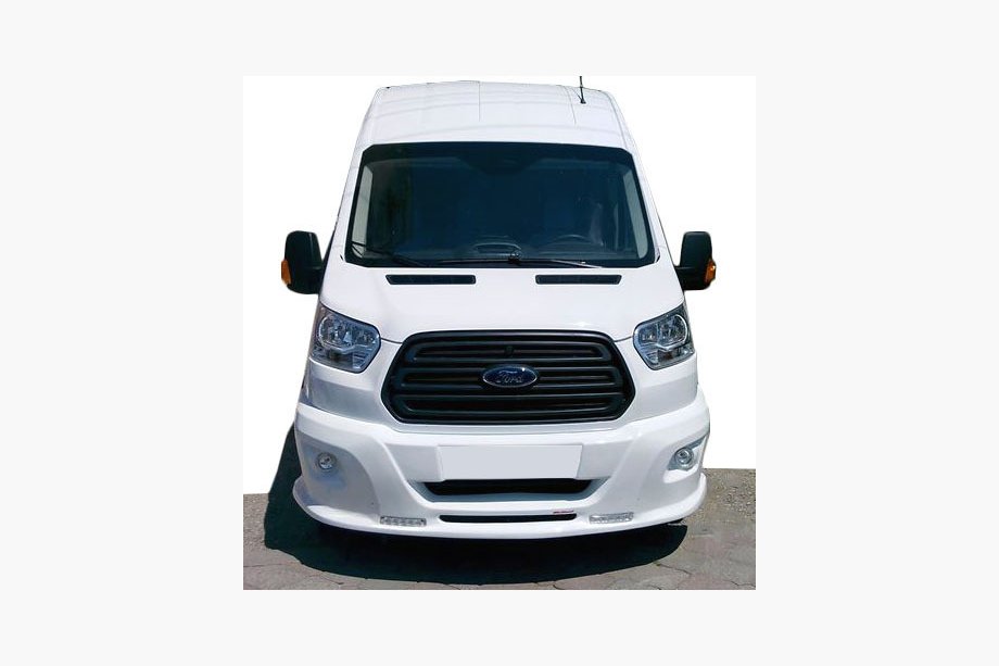 Ford Transit 2014- Front bumper lip LED (2014-2019, primed for painting) Image