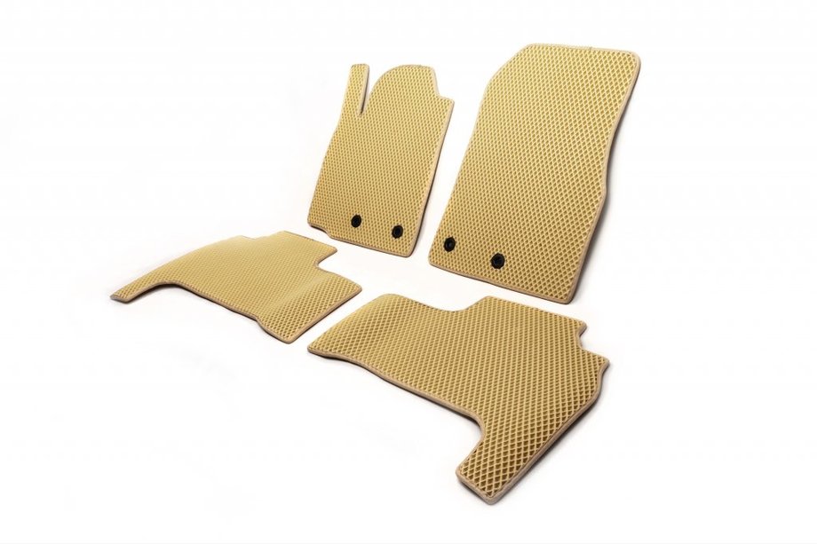Lexus LX570/450d 2008-2022 EVA Floor Mats Polyurethane (2012-2021, beige) Image