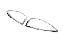 Renault Megane II 2004-2009 Chrome Tail Light Covers (HB, 2 pcs, plastic) photo 2