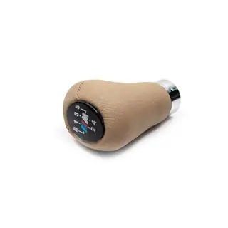 Gear Shift Knob OEM (leatherette, beige smooth) photo 1
