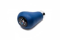 BMW 5 Series E34 1988-1995 Gear Shift Knob OEM (leatherette, dark blue perforated) photo 1