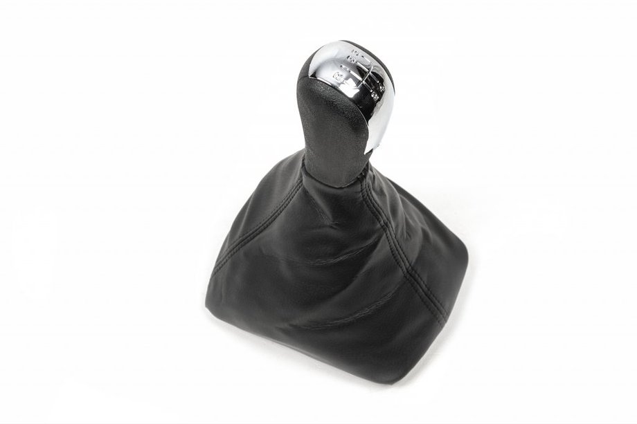 Skoda Octavia II A5 2010-2013 Gear Shift Knob with Boot (Chrome Insert, 5-Speed) Image