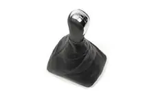 Skoda Octavia II A5 2006-2010 Gear Shift Knob with Boot (Chrome Insert, 6-Speed) photo 1