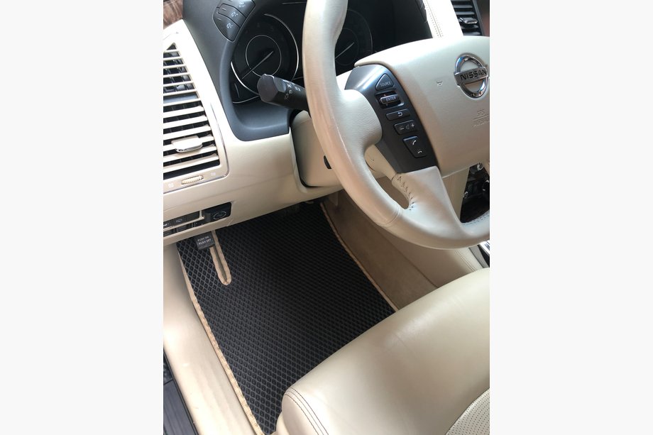 Nissan Armada 2016-2024 EVA Floor Mats 3 Rows Black Image
