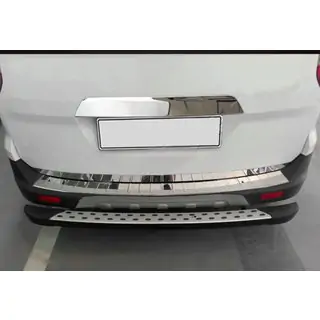 Rear bumper protector OmsaLine (glossy, stainless steel) photo 1