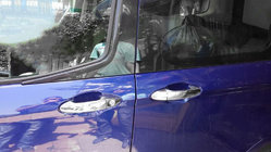 Ford Courier 2014-2023 Chrome Door Handle Covers (4 pcs, Stainless Steel) photo 1