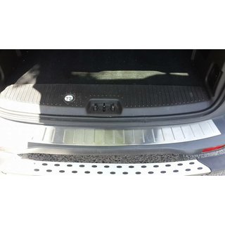 Rear bumper protector OmsaLine (matte, stainless steel) photo 2