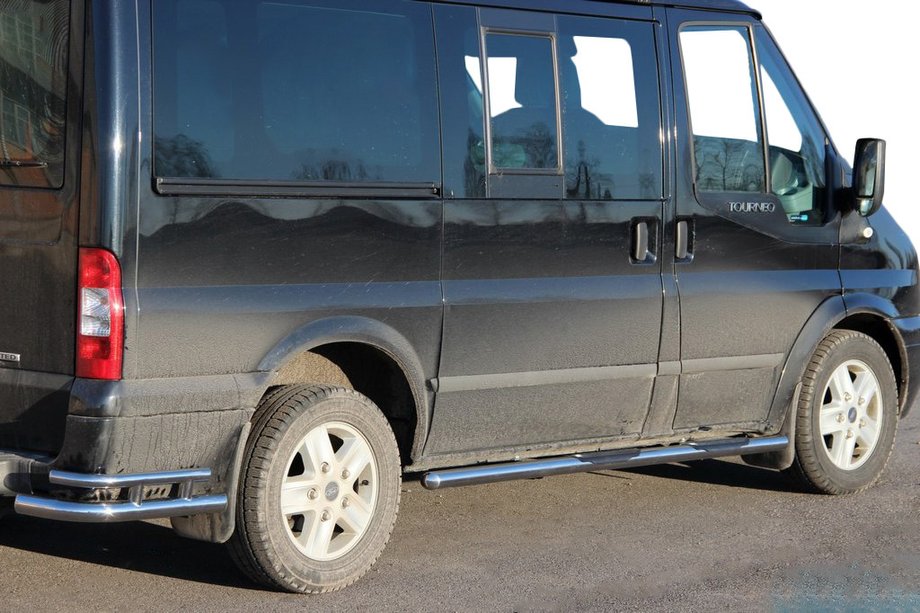 Ford Transit 2000–2014 Side Bars BB002 (2 pcs, Stainless Steel) 70 mm, L1 (short) Image