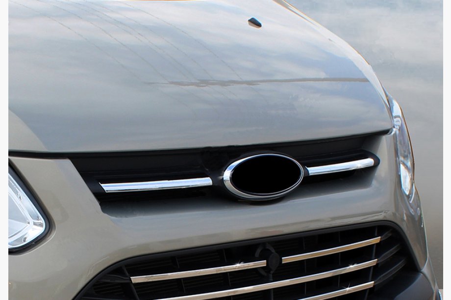 Ford Custom 2013-2022 Chrome Trim for Upper Grille 2013-2018 (2 pcs, Stainless Steel) Image