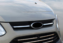 Ford Custom 2013-2022 Chrome Trim for Upper Grille 2013-2018 (2 pcs, Stainless Steel) photo 1