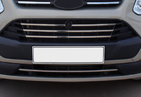 Ford Custom 2013-2022 Grille Covers 2013-2018 (5 pcs, Stainless Steel) photo 1