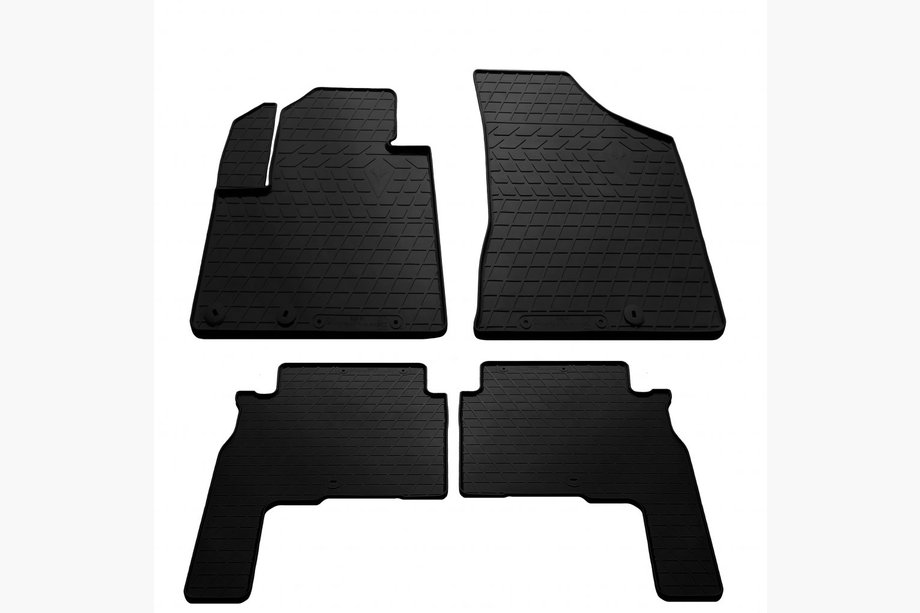 Hyundai Santa Fe 2 2006-2012 Rubber Floor Mats 2010-2012 (4 pcs, Stingray Premium) Image