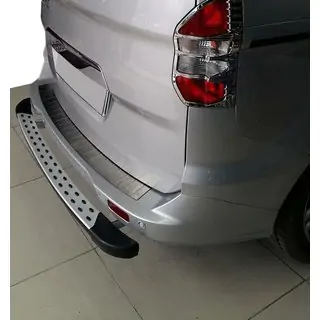 Rear bumper protector OmsaLine (matte, stainless steel) photo 1