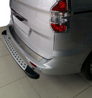 Ford Courier 2014-2023 Rear bumper protector OmsaLine (matte, stainless steel) photo 1