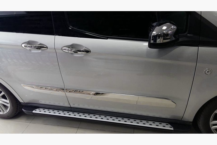Ford Courier 2014-2023 Side Steps DotLine (2 pcs, Aluminum) Image