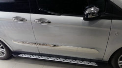 Ford Courier 2014-2023 Chrome Door Handle Covers (4 pcs, Stainless Steel) photo 2