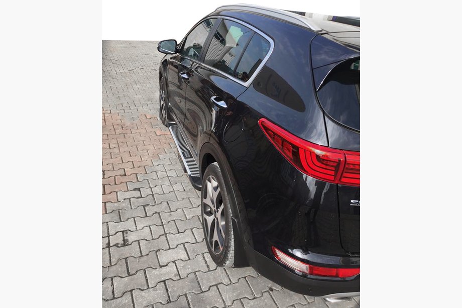 Kia Sportage 2015-2021 Side Steps Pyramid (2 pcs, Aluminum) Image