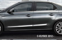 Peugeot 301 2012- Door Mouldings (4 pcs, Stainless Steel) photo 2