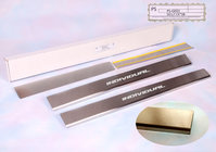 Geely CK-2 2008-2016 Door Sill Protectors Natanika Standard (4 pcs, Stainless Steel) photo 1