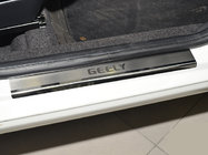 Geely LC Cross 2008-2016 Natanika Premium Door Sill Protectors (4 pcs, Stainless Steel) photo 1