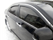 Volkswagen Passat B7 2012-2015 Window deflectors with chrome trim (4 pcs, Taiwan) photo 1
