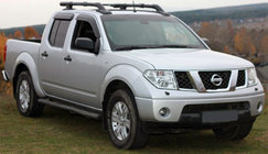 Nissan Navara 2006-2015 Window Deflectors (4 pcs, Niken) photo 1