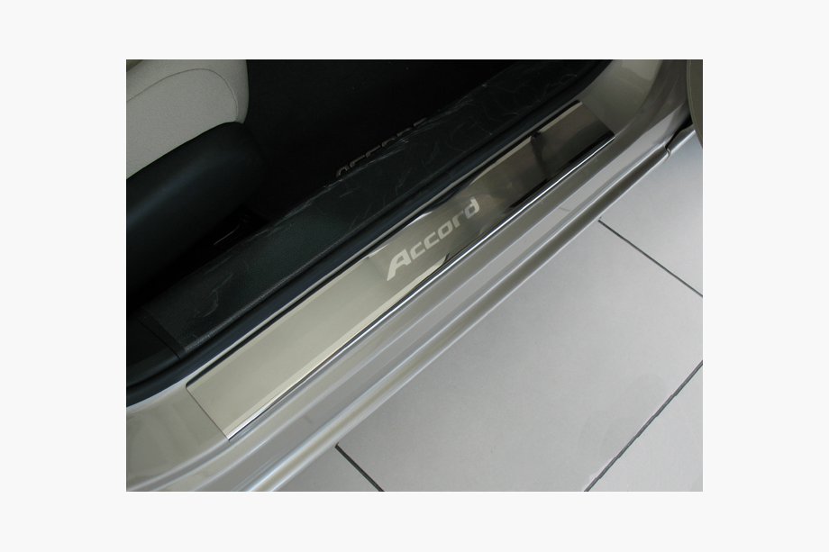 Honda Accord IX 2013-2017 Natanika Premium Door Sill Protectors (4 pcs, Stainless Steel) Image
