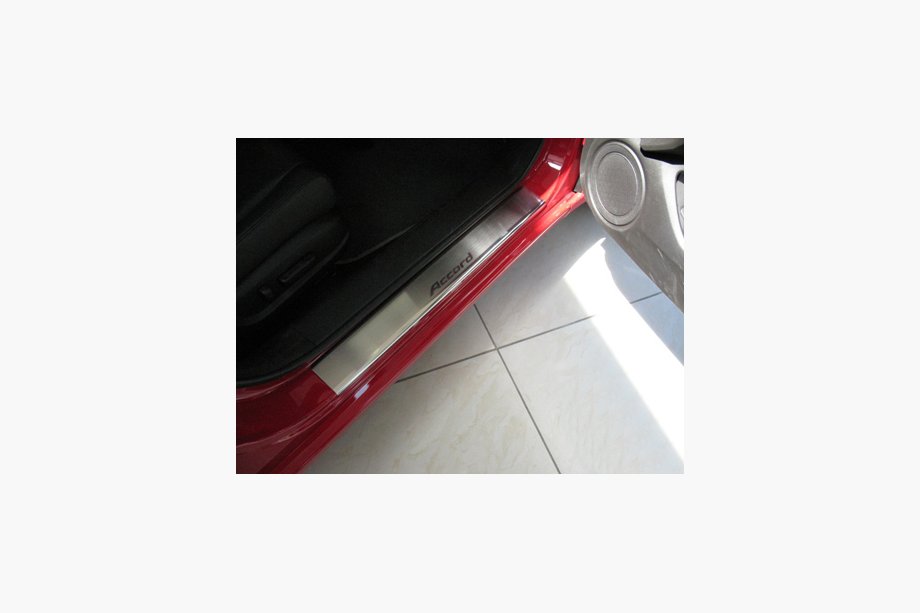 Honda Accord VIII 2008-2012 Natanika Premium Door Sill Protectors (4 pcs, Stainless Steel) Image