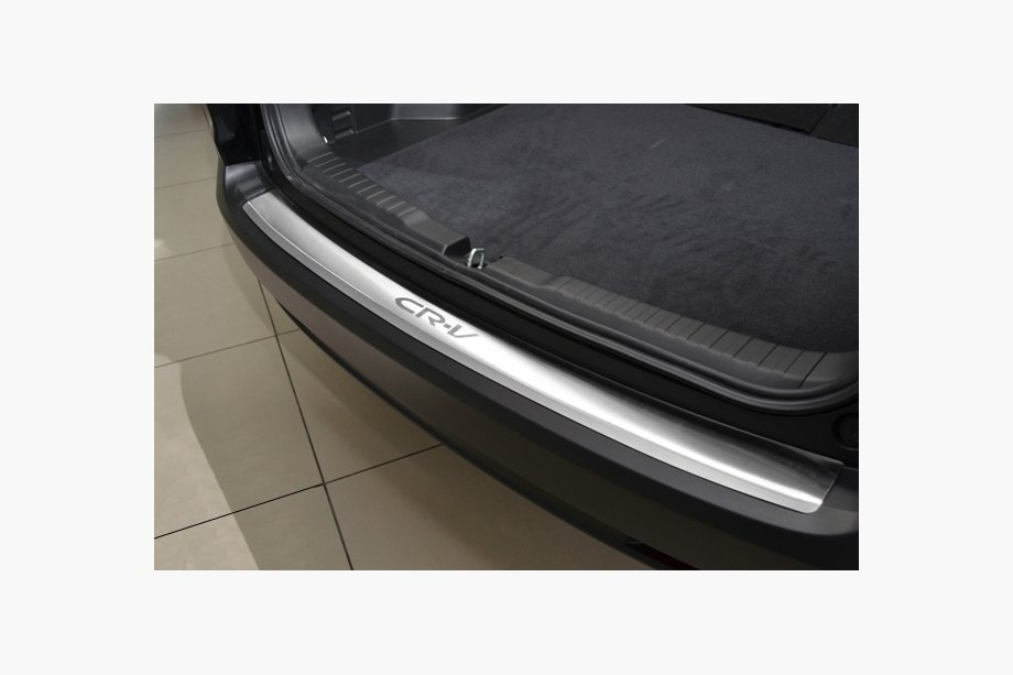 Honda CRV 2012-2016 Rear bumper protector with lip Natanika (stainless steel) Image