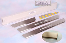 Honda CRV 2001-2006 Door Sill Protectors Natanika Standard (4 pcs, Stainless Steel) photo 1