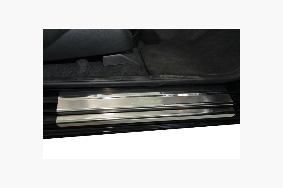 Honda FIT/Jazz 2009-2013 Natanika Premium Stainless Steel Door Sill Covers (8 pcs) Image