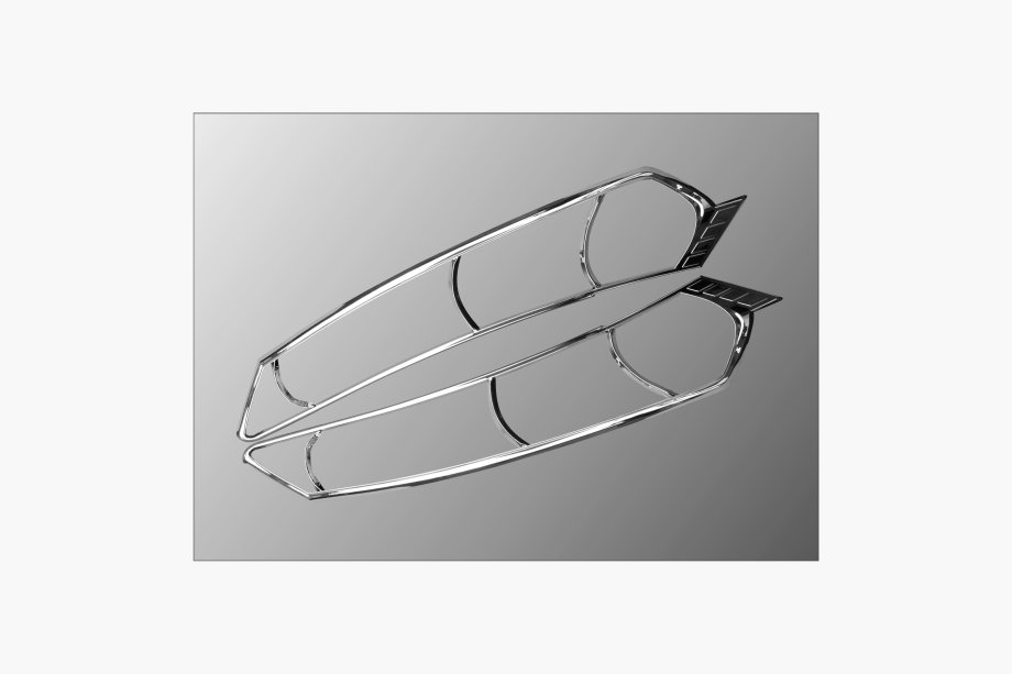 Honda Accord VIII 2008-2012 Chrome Tail Light Covers (2 pcs, Plastic) Image