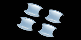 Honda CRV 2007-2011 Door handle bowls (4 pcs, plastic) photo 1